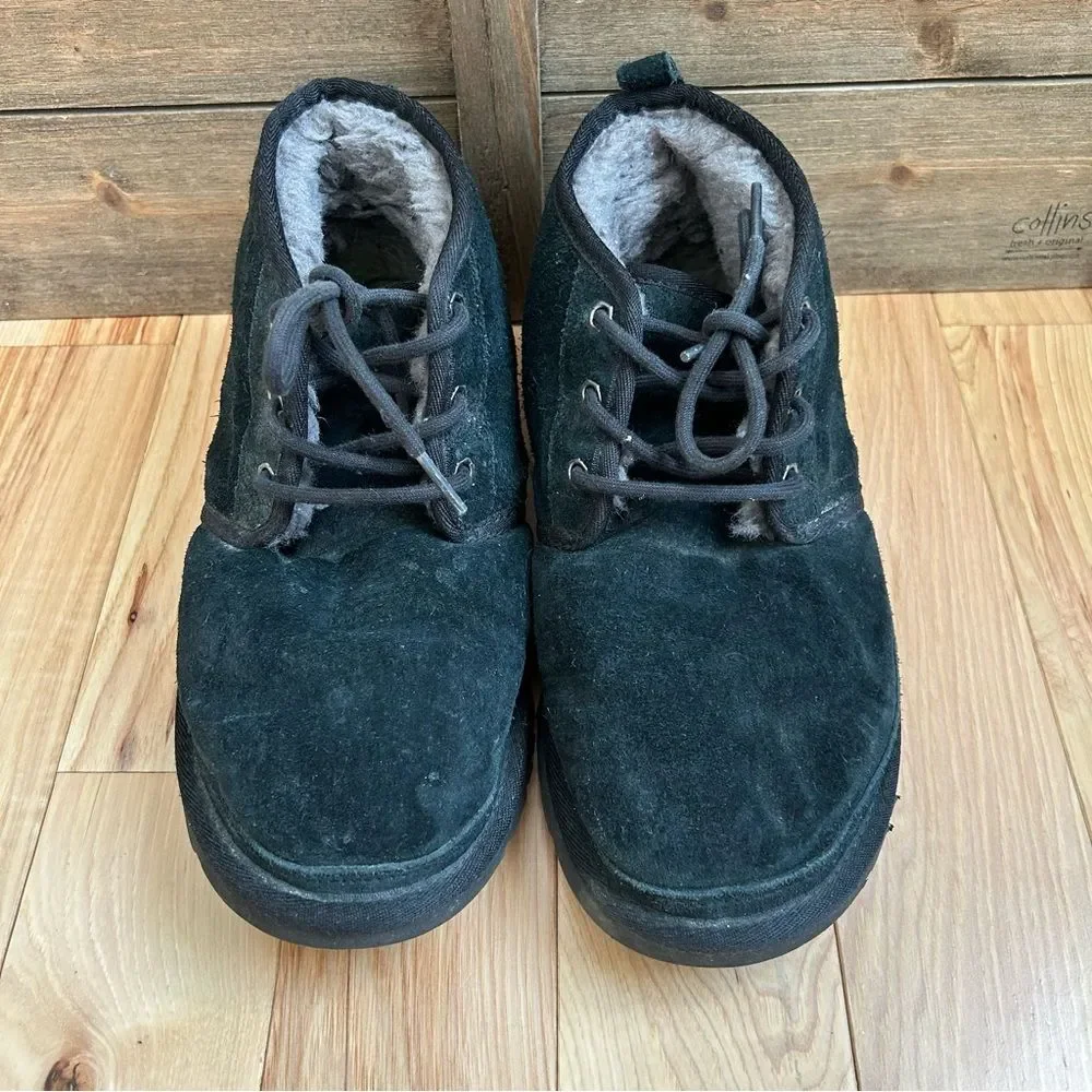 UGG Neumel Chukka Boot Black Suede Boots Men’s Sz 8